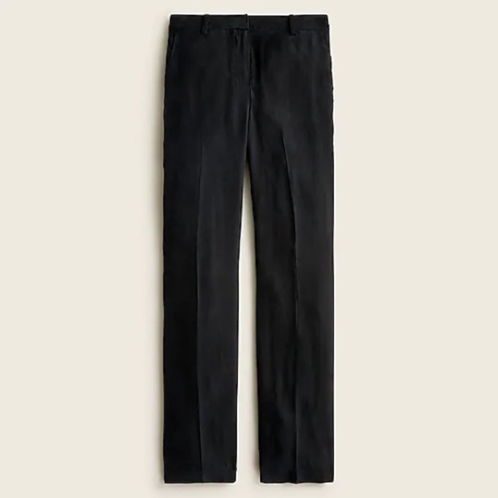 NWT J.Crew Drapey cupro trouser black sz16